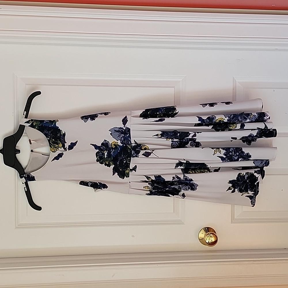 FREE PEOPLE Floral Pleated Mini Dress Size 2